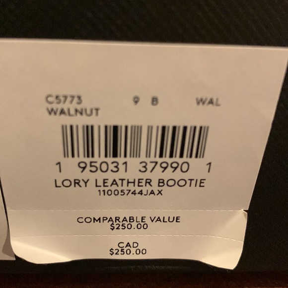 NWT walnut COACH low leather boots - Picture 5 of 5